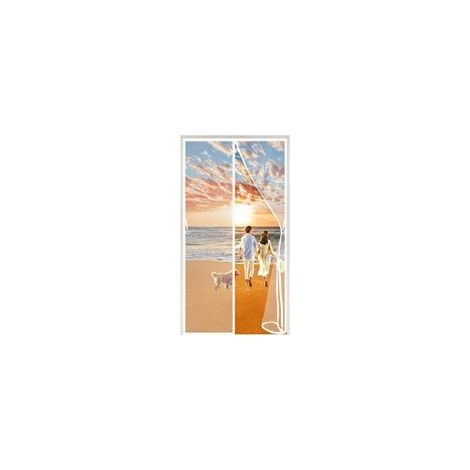 Zanzariera magnetica per porte, Zanzariera magnetica per porte - Tenda antizanzare, Non richiede foratura, Facile installazione, Non sono necessari attrezzi, Arredamento da giardino, 140 x 220 cm - Bi