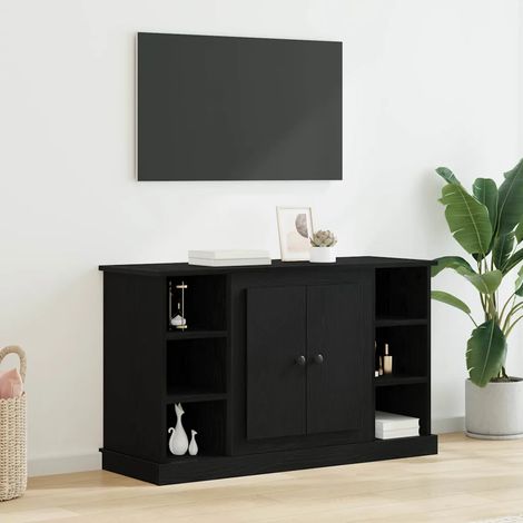 Buffet Chêne noir 100 x 35,5 x 60 cm Bois d'ingénierie (1/5)