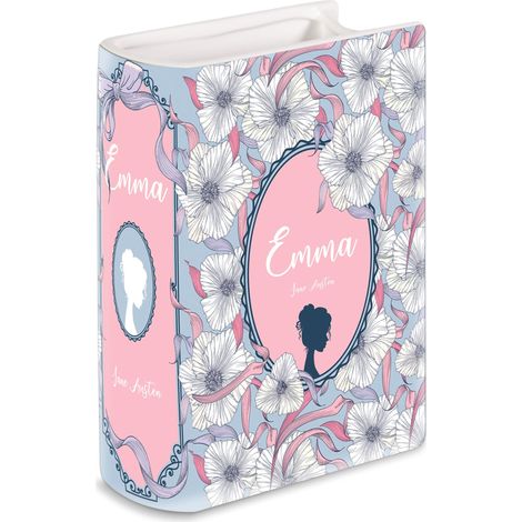Vase décoratif en Forme de Livre en céramique pour décoration d'intérieur, bibliothèque, Vase pour Les Amateurs de Livres Petite Taille Emma (1/5)