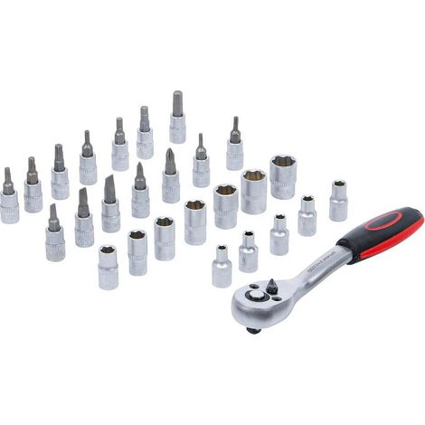 Coffret de Douilles 6,3 mm (1/4) 4-13 mm - 27 pcs - Acier Résistant et Pratique - Pro - D-Work