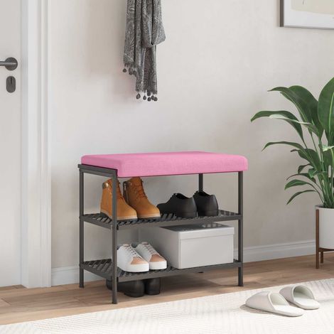 vidaXL Cojín de banco Tela Rosa Profundidad 35 cm (1/4)