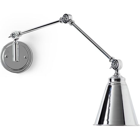Aplique De Pared Vintage Orientable "Tika" - Cromo