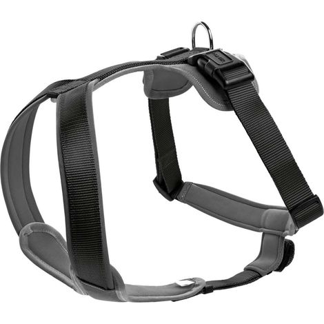 Hunter Pettorina in neoprene per cani, in nylon, con imbottitura morbida in neoprene, Nero/Grigio, 73-94/L (1/3)
