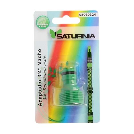 Adattatore per tubo in plastica 3/4 maschio Blister (1/2)