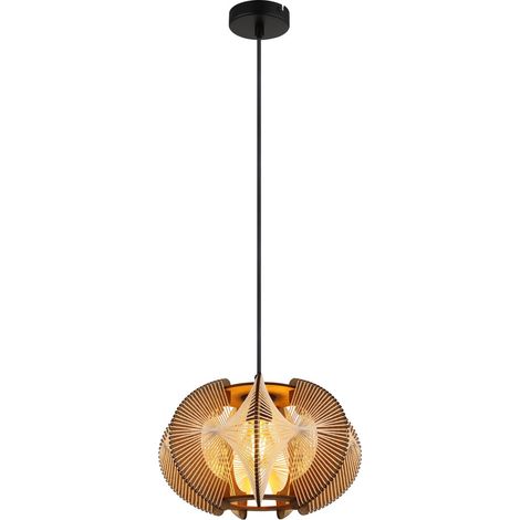 Globo - lámpara colgante - SAKURA - natural - yute - Ø 34cm - E27