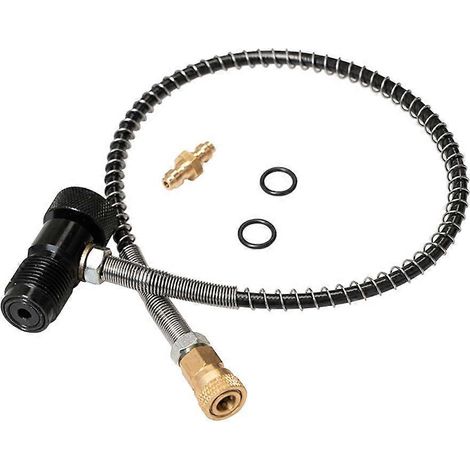 Adaptateur de remplissage pour station de gonflage HPAT de plongée PCP avec bouton-poussoir à visser G5/8 mâle 300 bars - FFY (1/4)