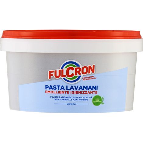 FULCRON 8203 Pasta 375 ml, Lavamani emolliente e igienizzante, Potere pulente e sgrassante, Ideale Anche per eliminare Lo Sporco Difficile, Uso Industriale, Bianco (1/4)