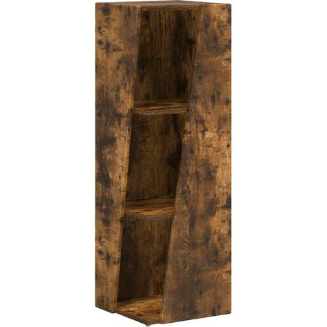 Maison Exclusive - Seitenregal Geräucherte Eiche 33 x 32 x 100,5