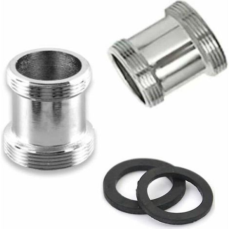 Adaptateur de robinet en laiton 22 mm mâle-mâle (1 unité) - Raccord d'aérateur de robinet - M24 à M22