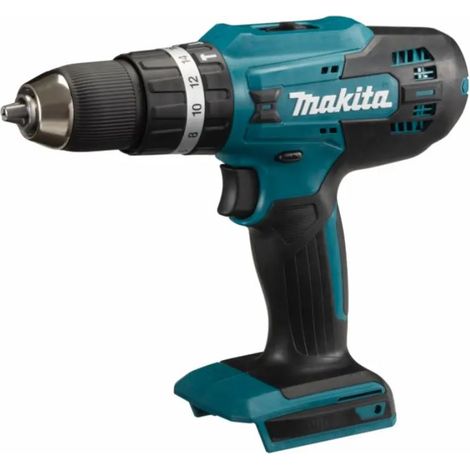 Makita – Perceuse-visseuse percussion 18V – HP488D – Couple 42Nm, mandrin 13mm, 2 vitesses, compatible avec batteries BL1811G/BL1813G – Usage professionnel