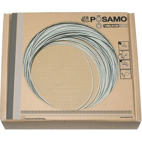 Cable de acero inoxidable 6x7 - 2/3 mm 200 m (Por 200)