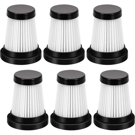6 pièces filtre à air haute efficacité accessoires pour moosoo K12 K12 pro k13 aspirateur sans fil, filtre d'aspirateur lavable (1/4)