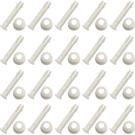20 Goupilles de Joint de Piscine en Plastique pour Piscine Commune Pins avec Joints pièces de Rechange pour Piscine Frame, Replacement Spare Parts(5,5 cm) (1/5)