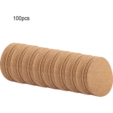 100 Stück Holzuntersetzer für Tee- und Kaffeetassen, Tischdekoration für Zuhause (1/5)