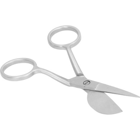 Mini-Teppichschere, tragbar, Edelstahl, Entenschnabelform, Haarballen-Trimmerschere, Teppichschneidewerkzeug, Silber (1/5)