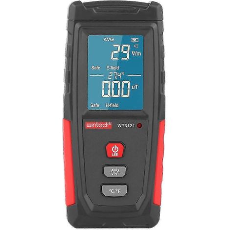 Détecteur de rayonnement de champ électromagnétique, testeur EMF, compteur portable rechargeable, dosimètre d'émission, ordinateur (1/3)