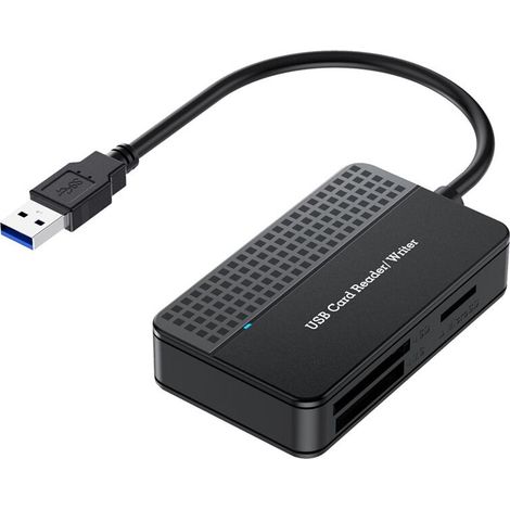 Geeignet für 4-in-1-Kartenleser, TF/MS/CF-Kartenleser, externe Multikartenadapter, kompatibel mit Computern und Kameras, USB 3.0-Schnittstelle. (1/5)