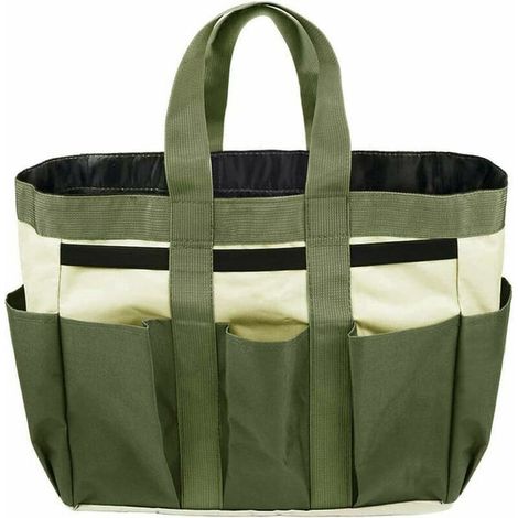 Portable Sac à Outils de Jardinage Oxford Trousse à Outils de Plantes Sac de Rangement de Outils Multi-poches Sac de Transport de Plantation de Intérieur Extérieur Maison (PAS D'OUTILS) (1/4)