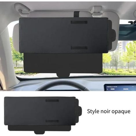 Rallonge de pare-soleil de voiture anti-éblouissement protection UV - convient pour le siège conducteur ou passager avant-opaque