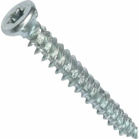 Lot de 100 Vis d'ancrage direct pour béton Ø7,5x62mm tête fraisée conique - à empreinte étoile T30 - fixation directe sans cheville (1/4)