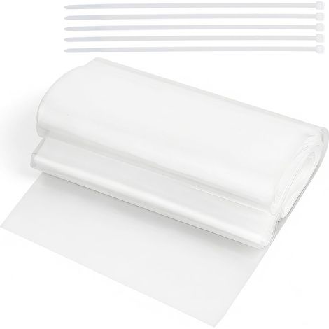 Gutter Hose 10 m Temporary pipe film for downpipes up to Ø 125 mm with 5 cable ties (1/5)