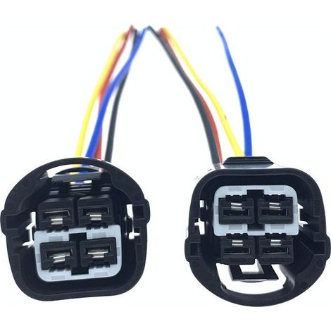 Compatible avec le connecteur de ventilateur de réservoir d'eau et le faisceau de câbles du ventilateur électronique des climatiseurs Baojun 730, 310, 560 et 510 -- JB1861-4P