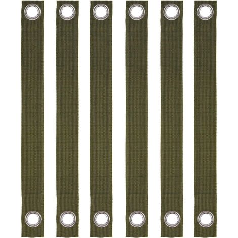 6 Pièces - Sangle Arbre - Attache Arbre - Support Tuteurage Nylon - Protection Vent Neige - Jardin Extérieur - Noir - 3,8x40cm (1/5)