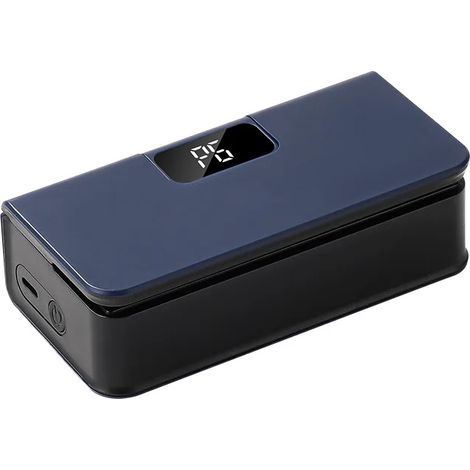 (Bleu) Mini machine de thermoscellage de sacs en plastique, machine de scellage de sacs d'emballage portable rechargeable par USB (1/5)