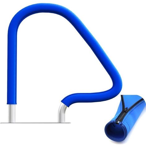 Schwimmbad-Handlaufabdeckung, rutschfest und rutschhemmend, mit Reißverschluss (1,8 m, Königsblau)