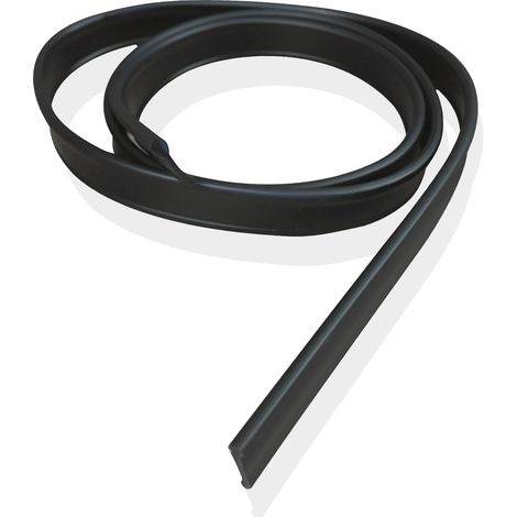 SIRHONA Joint de Pare Baignoire 19 x 1200 mm - Noir - pour Portes Pliantes - en Caoutchouc Souple - Étanchéité Parfait - Joint de Douche (1/5)