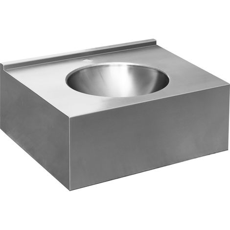 Comptoir suspendu avec évier 550x270x550 mm, inox brossé (1/2)
