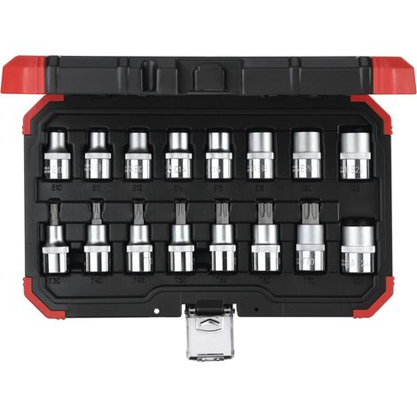 Jeu de douilles Gedore Red 16 pièces acier rouge (1/5)