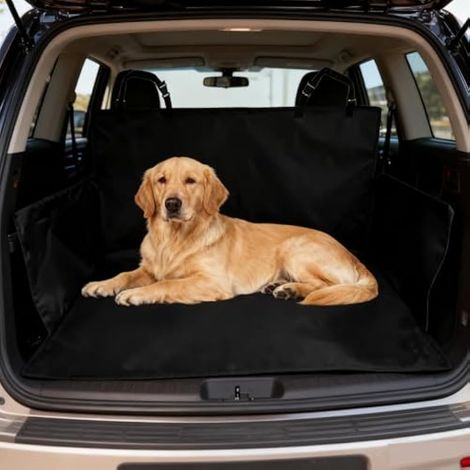 Coussin pour animal domestique en tissu Oxford épais imperméable pour chien SUV multifonction Coussin de siège de voiture Noir résistant à l'abrasion (1/5)