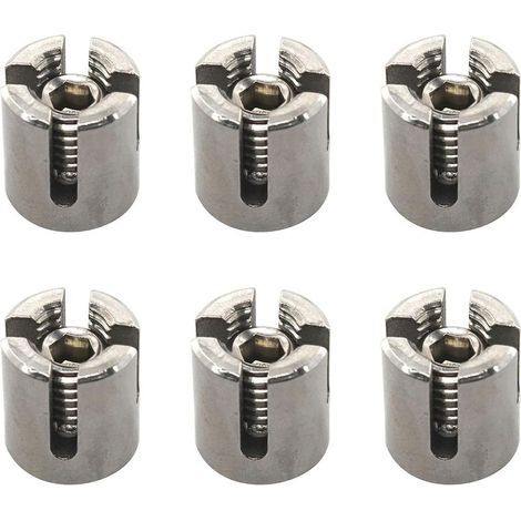 Serre-câbles Acier Inoxydable Argenté M10 x 3 mm Lot de 6 (1/5)