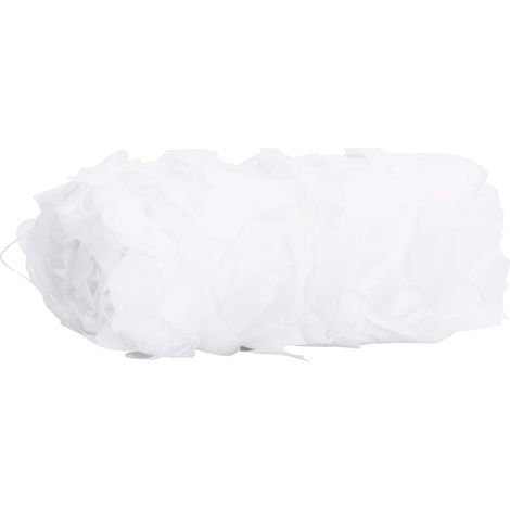 Filet de camouflage avec sac de rangement 412x144 cm blanc