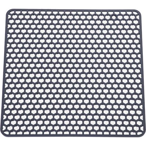 30,5 x 30,5 cm weiche, aufrollbare Silikon-Abtropfmatte & hitzebeständiger Untersetzer für die Arbeitsplatte, Grau (1/5)