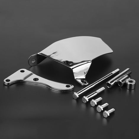 Support d'alternateur en aluminium électroplaqué compatible avec pompe à eau longue pour moteur SBC Chevy 350 (1/5)