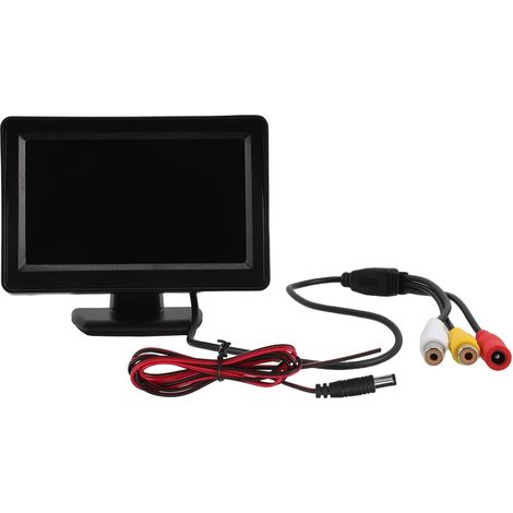 Écran de Caméra de Recul 4,3 Pouces Moniteur pour Voiture Compatible Affichage Haute Définition Clair Caméra de Rétroviseur Assistance Marche Arrière Sécurisée Accessoires Voiture (1/5)