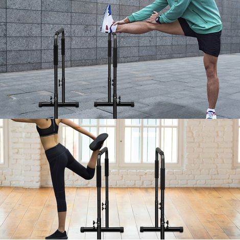 Barres parallèles réglables pour dips, station de musculation 78,75-94 cm en fer noir REDOM (1/5)