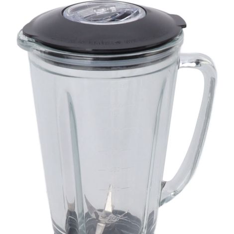 Blender de cuisine multifonction 1500 ml avec bol de 500 ml, idéal pour les smoothies et les jus de fruits. Prise UE 220 V rouge. (1/5)
