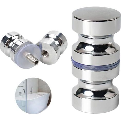 Runder Duschtürgriff aus Aluminiumlegierung für Badezimmer, Glastüren, Schiebetüren
