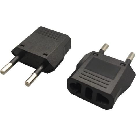 Adaptateur de voyage USA vers UE - Lot de 3 pièces (1/4)
