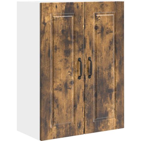Maison Exclusive - Armadietto a muro PORTO Rovere fumé 60 x 31 x 80 cm