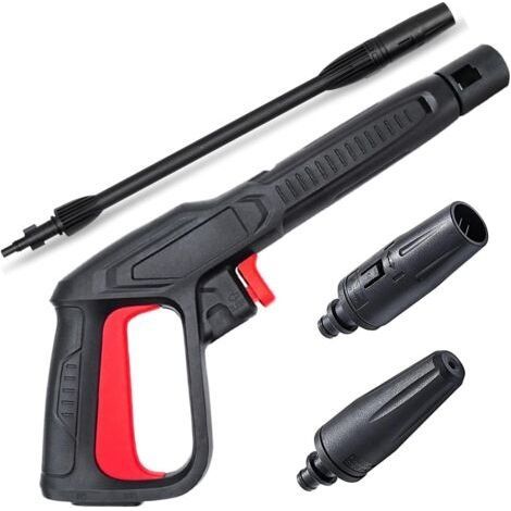 Kit de remplacement de pistolet pulvérisateur à gâchette avec lance pour nettoyeur haute pression 2350 PSI, système de connexion rapide pour Bosch, AQT avec buse de lance de pulvérisation réglable et (1/5)
