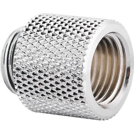 2 adaptateurs de raccord d'extension G1/4 mâle vers femelle pour refroidissement par eau, siège à vis (15 mm) (1/5)