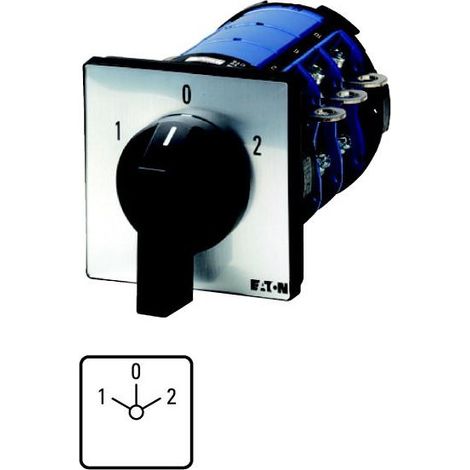 Inverseurs Contacts: 9 315 A plastron: 1-0-2 60 ° à accrochage Montage encastré EATON T8-3-8212/E/HI12