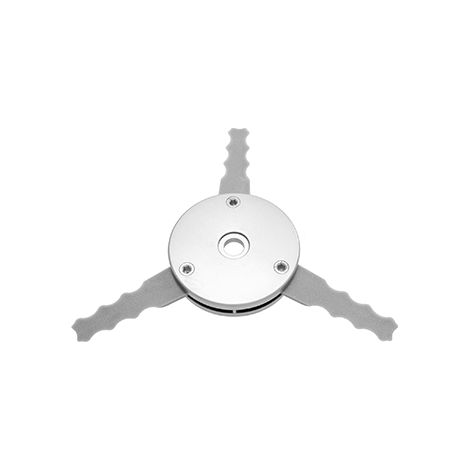 tête couteaux dominator saw 3 lames en dents de scie, alu/plastique adaptée pour un usage intensif et professionnel. convient po