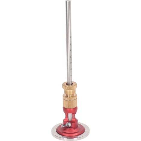 Jauge de marquage à roue précision ébénisterie réglage molette transportable rayon 0 à 130mm acier inoxydable laiton (1/5)