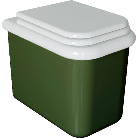 Retro-Boden-WC – True Colors Lite – Moosgrün (1/5)