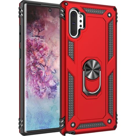 Schutzhülle mit Rundumschutz für Samsung Galaxy Note 10+ Plus, Nox Case Ring, rot (1/5)